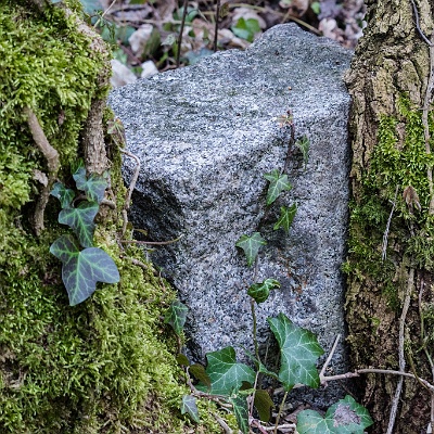 Steinpfosten am Strassenrand : Lost Place